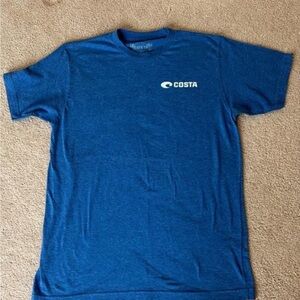 Costa Heathered Royal Blue Logo Tee